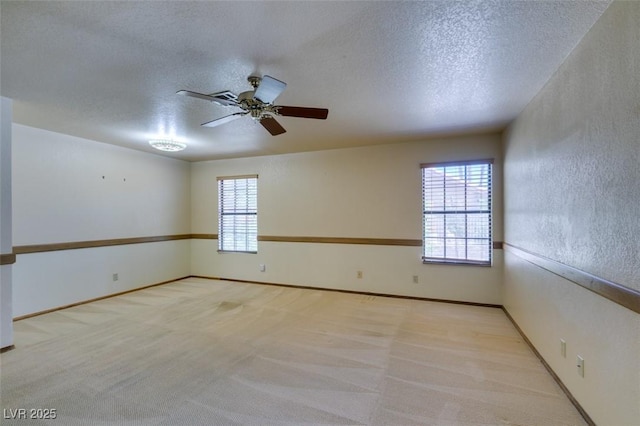 5505 Excelsior Springs Ln, Las Vegas, NV 89130 - carpeted empty room featuring a textured ceiling, a ceiling fan, and a textured wall