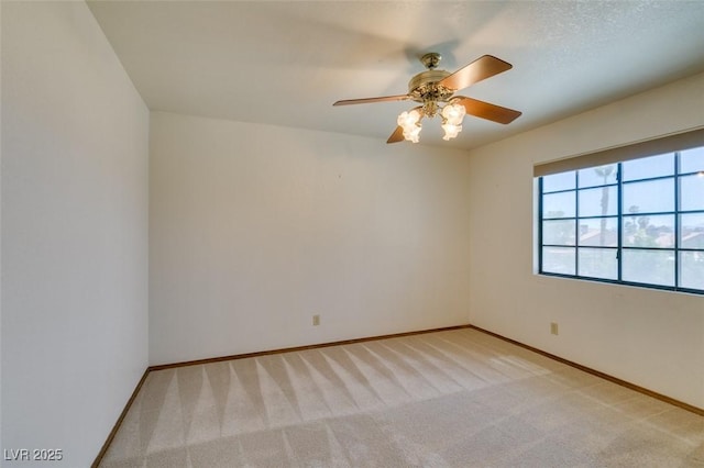 5505 Excelsior Springs Ln, Las Vegas, NV 89130 - spare room with light carpet and ceiling fan