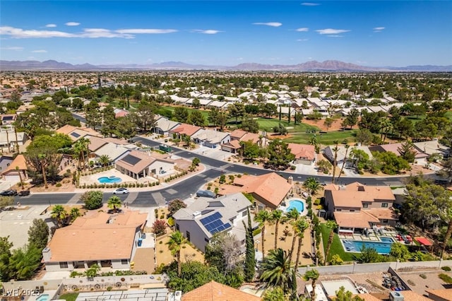 5505 Excelsior Springs Ln, Las Vegas, NV 89130 - aerial perspective of suburban area featuring a mountainous background
