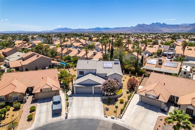 5505 Excelsior Springs Ln, Las Vegas, NV 89130 - aerial perspective of suburban area featuring a mountainous background
