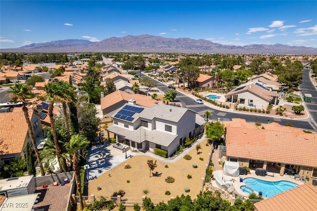 5505 Excelsior Springs Ln, Las Vegas, NV 89130 - aerial view of residential area with a mountainous background