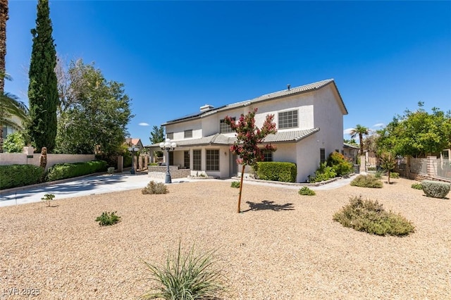 5505 Excelsior Springs Ln, Las Vegas, NV 89130 - view of front facade featuring stucco siding