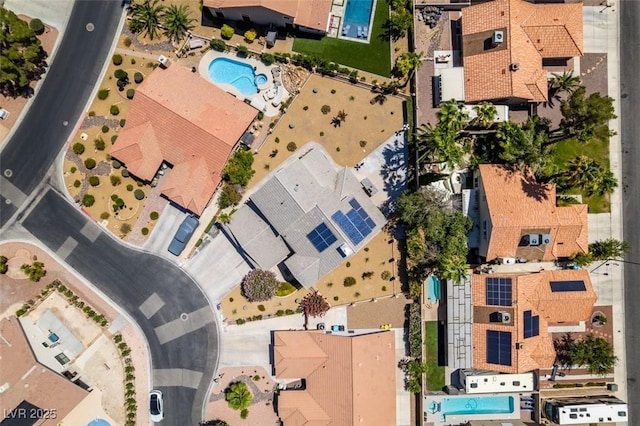 5505 Excelsior Springs Ln, Las Vegas, NV 89130 - aerial view of a pool area