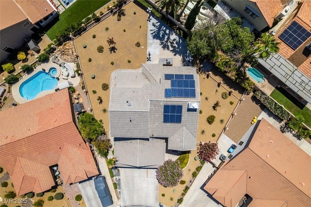 5505 Excelsior Springs Ln, Las Vegas, NV 89130 - bird's eye view of a pool area