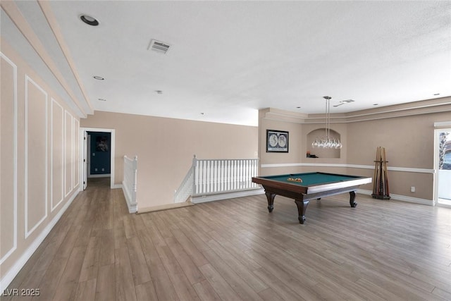 2209 Purple Majesty Ct, Las Vegas, NV 89117 - game room featuring light wood finished floors and billiards