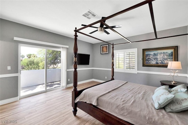 2209 Purple Majesty Ct, Las Vegas, NV 89117 - bedroom featuring access to outside and wood finished floors