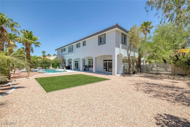 2209 Purple Majesty Ct, Las Vegas, NV 89117 - back of house with stucco siding and a patio area