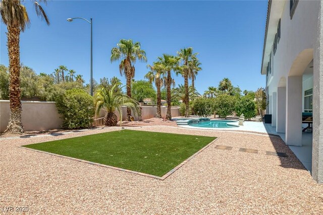 2209 Purple Majesty Ct, Las Vegas, NV 89117 - view of pool featuring a fenced backyard and a patio