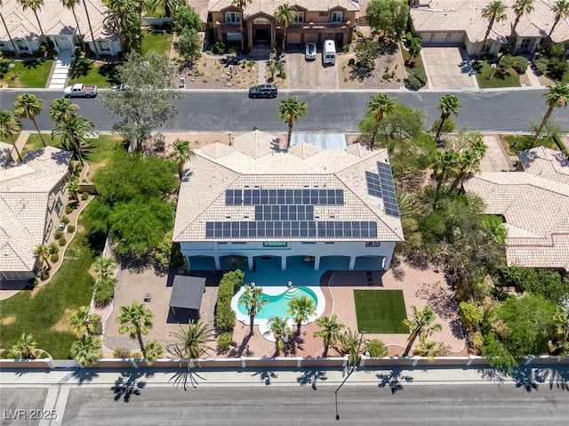 2209 Purple Majesty Ct, Las Vegas, NV 89117 - aerial perspective of suburban area with a pool