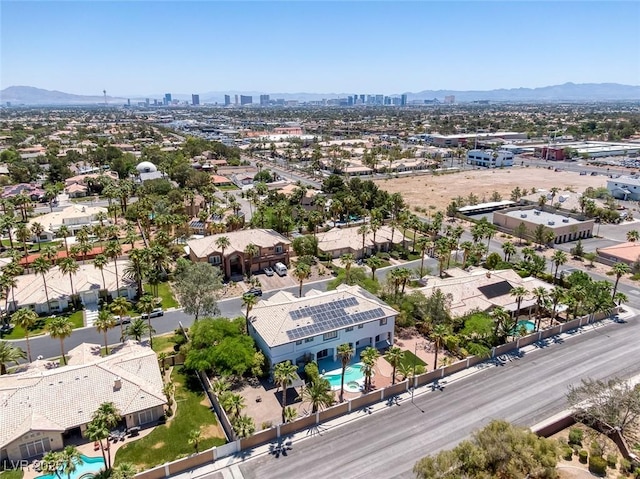 2209 Purple Majesty Ct, Las Vegas, NV 89117 - view of urban area with a pool area and mountains