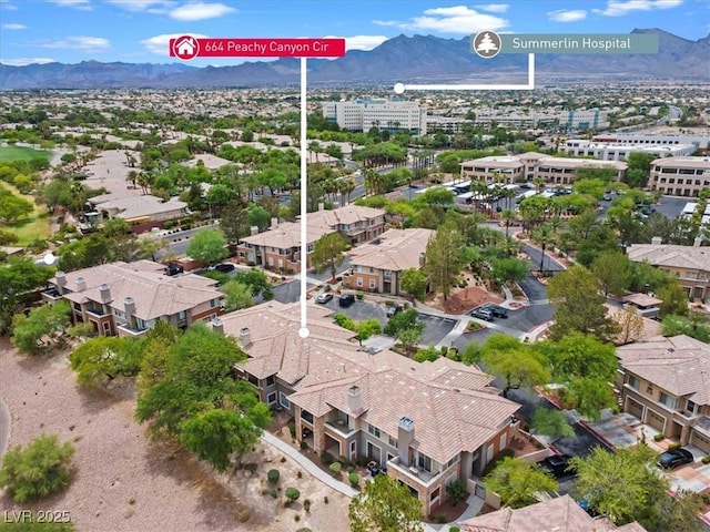 664 Peachy Canyon Cir Unit 103, Las Vegas, NV 89144 - bird's eye view of a mountain backdrop