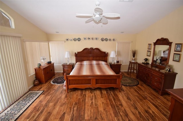 1700 Double Arrow Pl, Las Vegas, NV 89128 - bedroom featuring wood finished floors and vaulted ceiling