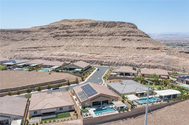 11248 Rebel Dome Ct, Las Vegas, NV 89141 - aerial view of residential area featuring mountains