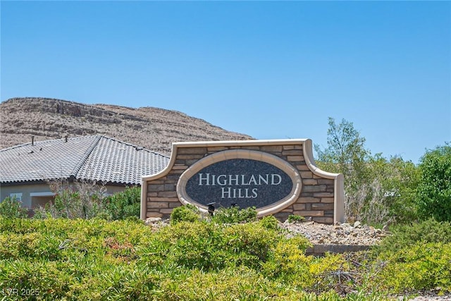 11248 Rebel Dome Ct, Las Vegas, NV 89141 - community / neighborhood sign with a mountain view