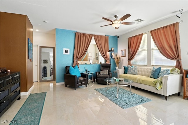 135 Cadrow Castle Ct, Las Vegas, NV 89148 - living room with a ceiling fan