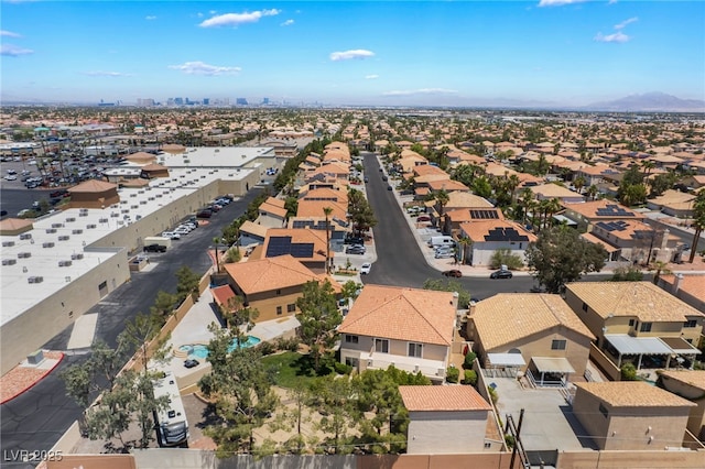 1403 Graystone Canyon Ave, Las Vegas, NV 89183 - aerial perspective of suburban area featuring a mountainous background