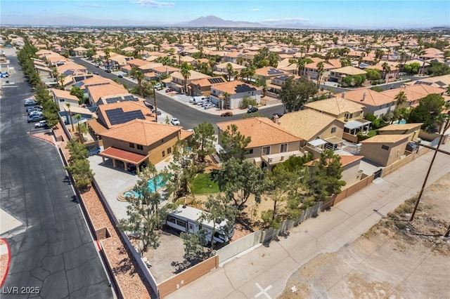1403 Graystone Canyon Ave, Las Vegas, NV 89183 - aerial view of residential area featuring a mountainous background