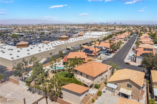 1403 Graystone Canyon Ave, Las Vegas, NV 89183 - aerial view of residential area with a pool area