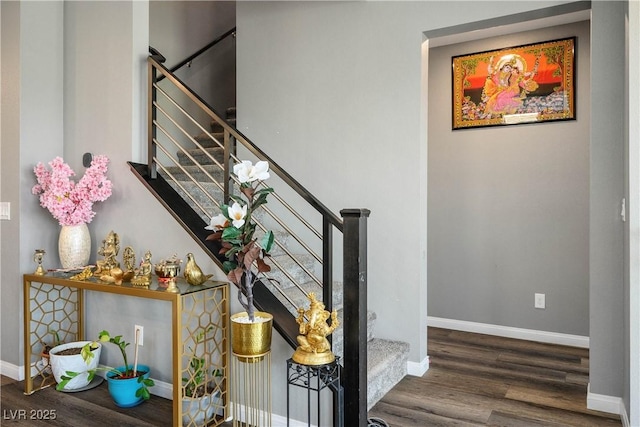 2577 Tolmezzo St, Henderson, NV 89044 - stairway with wood finished floors