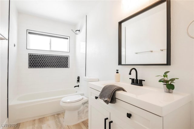 716 Vincent Way, Las Vegas, NV 89145 - bathroom with vanity, wood finished floors, and shower / bath combination