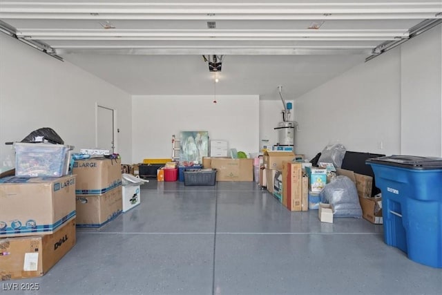 9221 Alden Pointe Ct, Las Vegas, NV 89143 - garage featuring a garage door opener and water heater