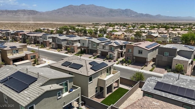 9221 Alden Pointe Ct, Las Vegas, NV 89143 - aerial perspective of suburban area featuring mountains
