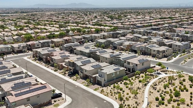 9221 Alden Pointe Ct, Las Vegas, NV 89143 - aerial perspective of suburban area featuring mountains