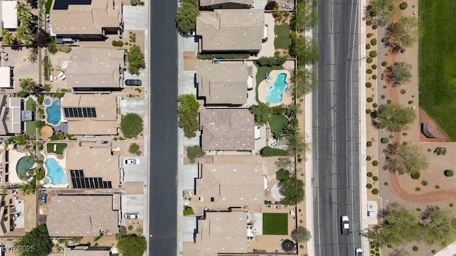 9105 Picket Fence Ave, Las Vegas, NV 89143 - aerial view of property and surrounding area featuring a pool area