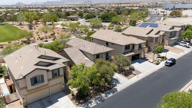 9105 Picket Fence Ave, Las Vegas, NV 89143 - aerial view of residential area with mountains