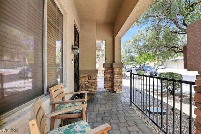 9105 Picket Fence Ave, Las Vegas, NV 89143 - view of covered porch