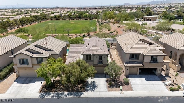 9105 Picket Fence Ave, Las Vegas, NV 89143 - aerial view of residential area featuring mountains