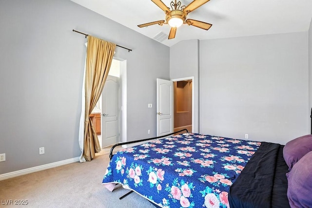 9105 Picket Fence Ave, Las Vegas, NV 89143 - carpeted bedroom with baseboards and ceiling fan