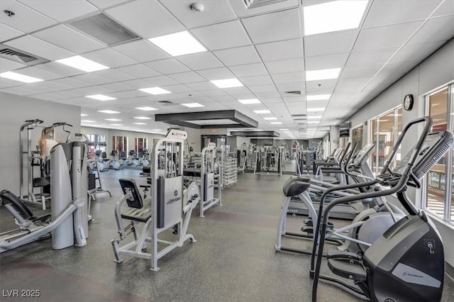 63 E Agate Ave Unit 509, Las Vegas, NV 89123 - gym with a paneled ceiling