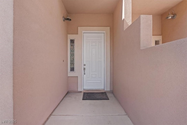 5603 Deer Creek Falls Ct, Las Vegas, NV 89118 - view of exterior entry featuring stucco siding