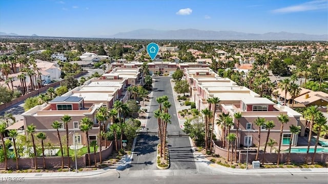 5603 Deer Creek Falls Ct, Las Vegas, NV 89118 - aerial view of residential area with a mountain backdrop