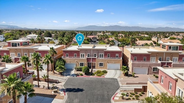 5603 Deer Creek Falls Ct, Las Vegas, NV 89118 - aerial perspective of suburban area with a mountain backdrop
