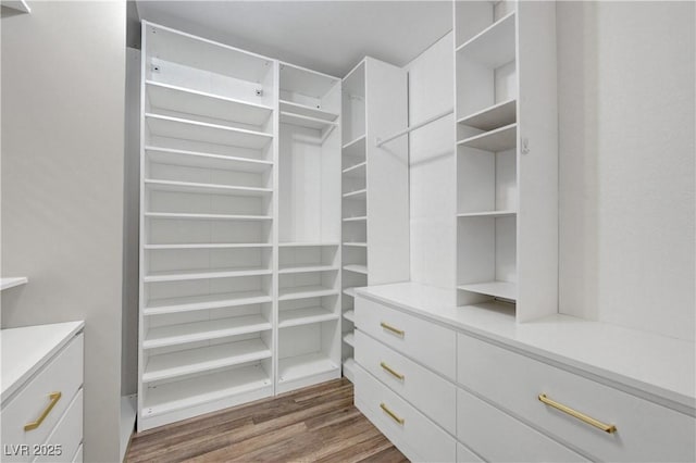 1069 Aspen Cliff Dr, Henderson, NV 89011 - walk in closet featuring dark wood-style flooring