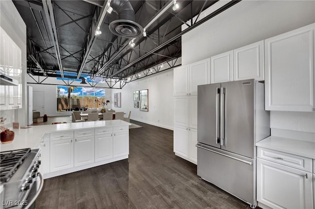 5015 Thunder River Cir, Las Vegas, NV 89148 - kitchen featuring stainless steel appliances, white cabinetry, and light countertops