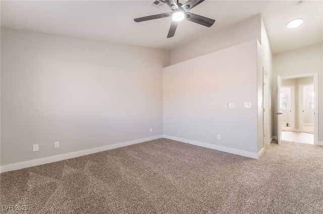 5417 Bible Cir, North Las Vegas, NV 89031 - empty room featuring light colored carpet and a ceiling fan