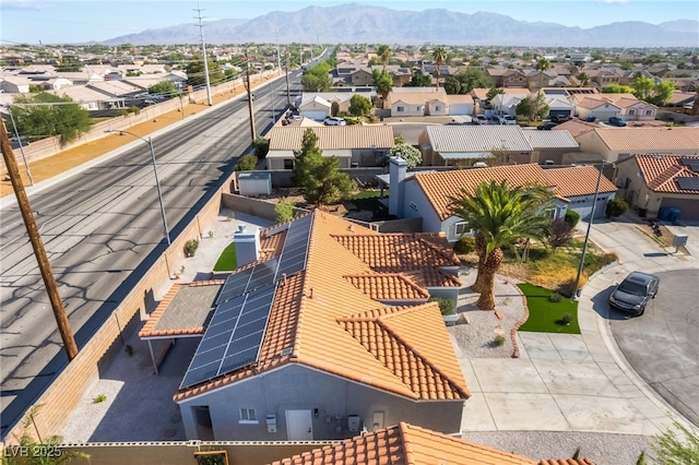 5417 Bible Cir, North Las Vegas, NV 89031 - aerial view of residential area featuring a mountainous background