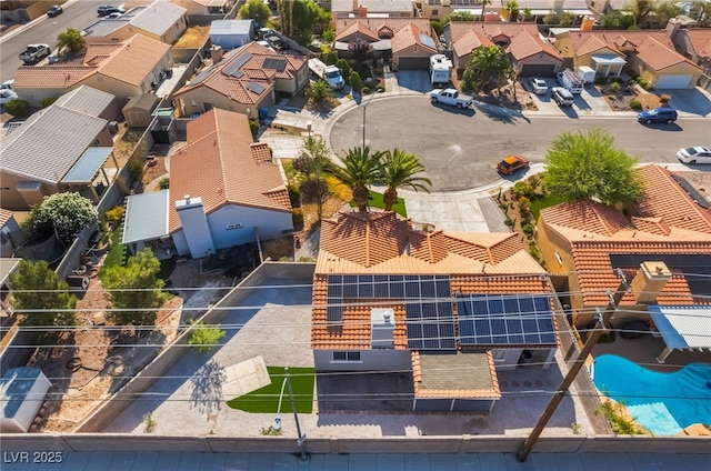 5417 Bible Cir, North Las Vegas, NV 89031 - aerial perspective of suburban area with a pool area