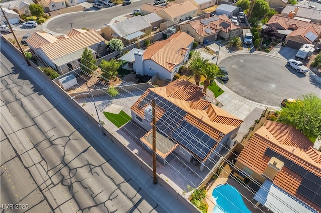 5417 Bible Cir, North Las Vegas, NV 89031 - aerial view of residential area featuring a pool area