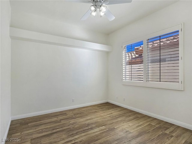 8981 Rivers Edge Dr, Las Vegas, NV 89117 - spare room featuring wood finished floors and a ceiling fan