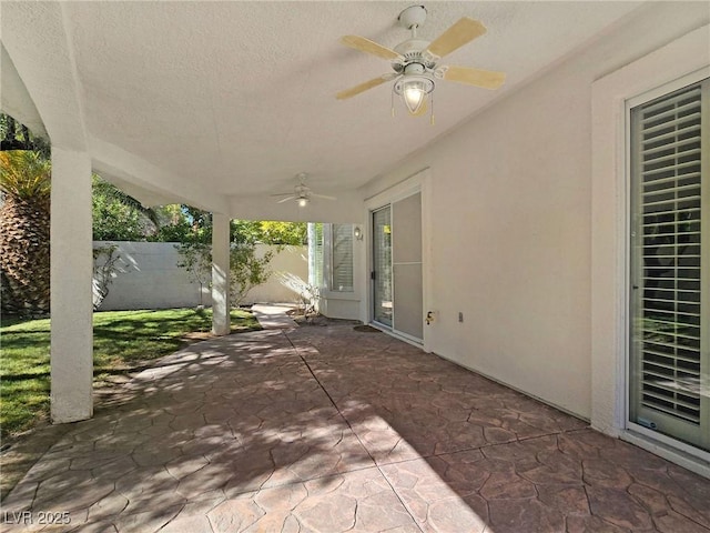 8981 Rivers Edge Dr, Las Vegas, NV 89117 - view of patio / terrace featuring ceiling fan