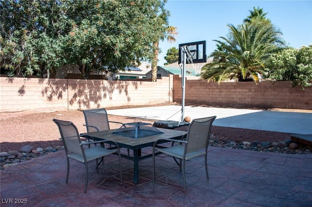 4126 Jessica Marie St, North Las Vegas, NV 89032 - fenced backyard featuring a patio area