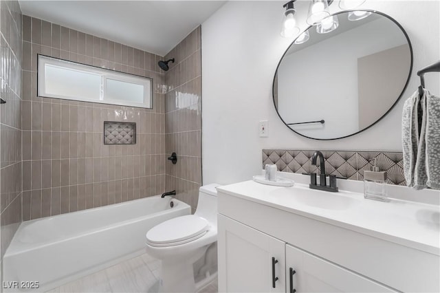 1808 E Saint Louis Ave, Las Vegas, NV 89104 - bathroom with vanity and bathtub / shower combination