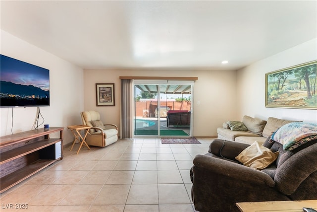 704 N Wallace Dr, Las Vegas, NV 89107 - living area featuring light tile patterned floors and recessed lighting