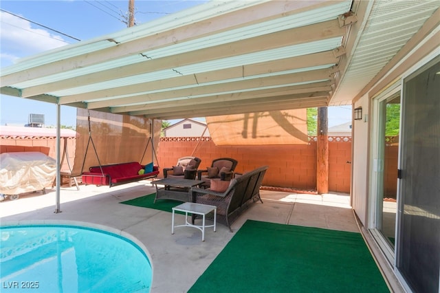704 N Wallace Dr, Las Vegas, NV 89107 - view of patio / terrace with an outdoor hangout area