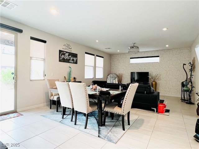 6230 Bravestar Ct, Las Vegas, NV 89141 - tiled dining space with recessed lighting
