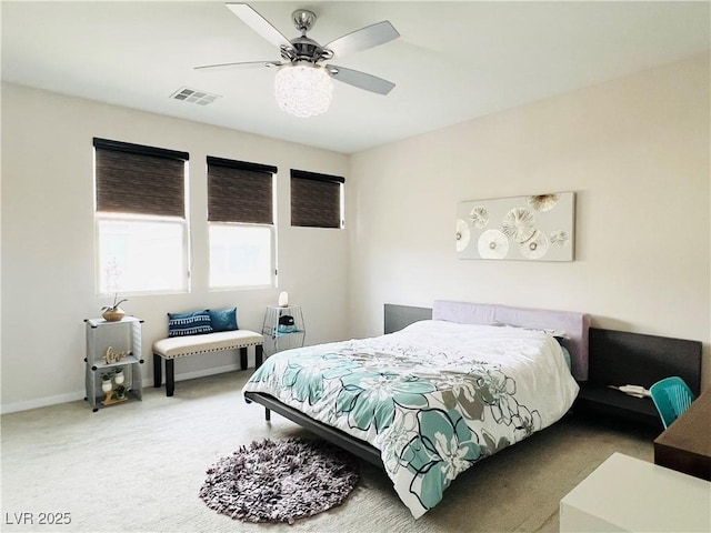 6230 Bravestar Ct, Las Vegas, NV 89141 - carpeted bedroom with a ceiling fan and baseboards